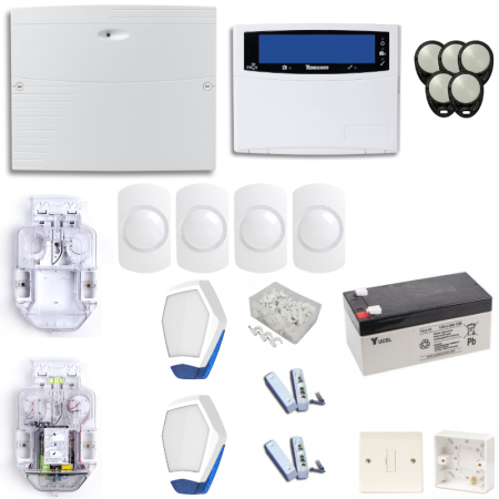 Texecom Premier Elite Burglar Alarm System With LCDLP LCD Keypad | KIT10-DBD0168