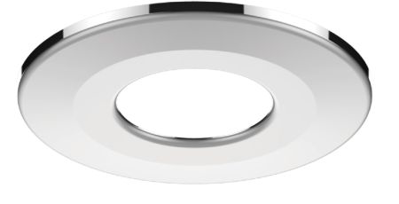 Kosnic Round Polished Chrome Magnetic bezel for Mauna Fire Rated Downlight | MAUBZ-CHM