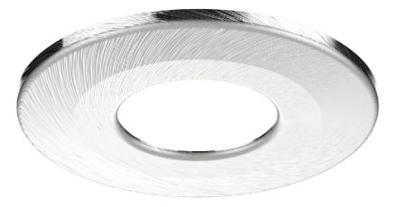 Kosnic Round Satin Chrome Magnetic bezel for Mauna Fire Rated Downlight | MAUBZ-SCH