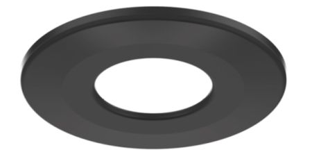 Kosnic Round Matt Black Magnetic bezel for Mauna Fire Rated Downlight | MAUBZ-BLK