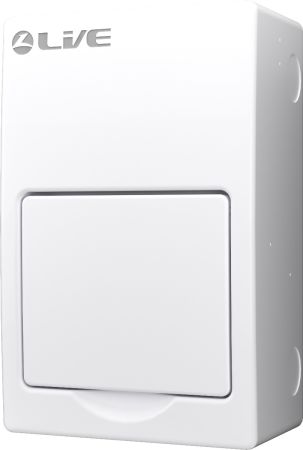 Live Electrical 4 Way Metal Clad Consumer Unit c/w 100A Main Switch (2 Usable Ways) | LSMC04/100