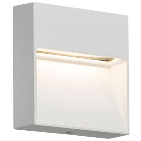 Knightsbridge LWS4W IP44 4W LED Square Wall/Guide Light in White