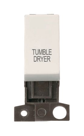 Click MiniGrid MD018PWTD Polar White 13A Double Pole Tumble Dryer Switch Module