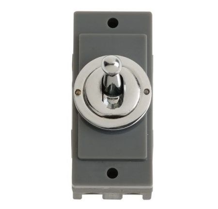 Click MiniGrid 10ax Intermediate Polished Chrome Toggle Switch Module