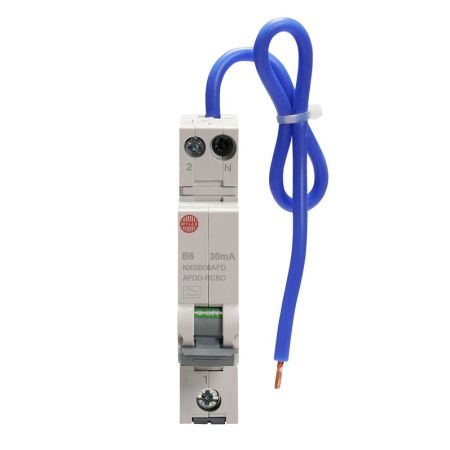 Wylex NXSB06AFD 6A 30mA SPswN B Curve 6kA Type-A Miniature Bi-Directional AFDD RCBO