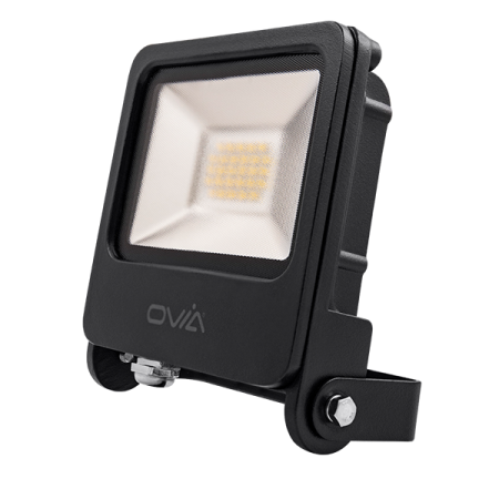 Ovia Pathfinder 20W LED IP65 Floodlight 4000k Black | OV10120BKCW