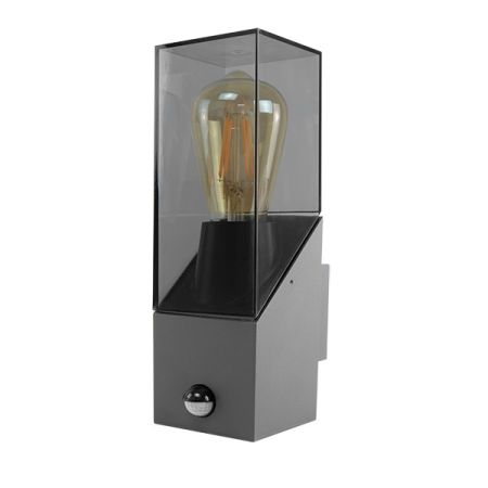 Ovia Avori PIR Boxed E27 Wall Light E27 Grey | OV205127GYPIR