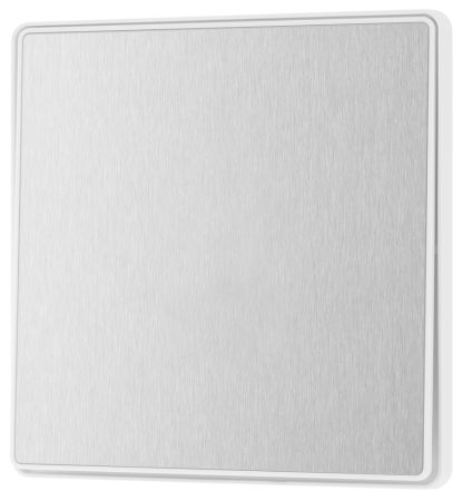 BG Evolve Brushed Steel Gang 2-Way 20A Edge to Edge Rocker Light Switch | PCDBS12EW