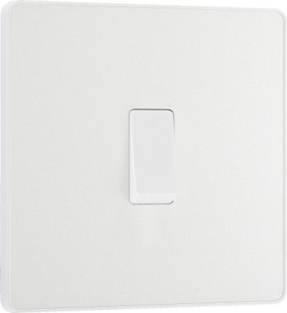 BG Evolve 1 Gang Intermediate Light Switch Pearlescent White | PCDCL13W