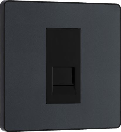 BG Evolve PCDMGBTS1B Single Secondary Telephone Socket - Matt Grey