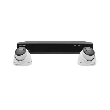 ESP Rekor 4 Channel 2 Dome Camera 500GB HD CCTV System White | RHD4KD2W