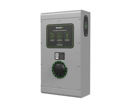 Rolec SecuriCharge 7.4kw Single Type 2 Socket Smart EV Charger Grey | ROLEC0111G