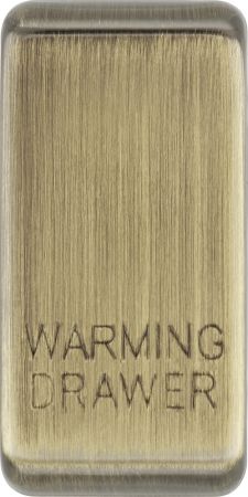 BG Nexus Grid Antique Brass Rocker Cover Marked Warming Drawer (Pack of 10) | RRWDAB