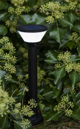 Lutec Fadi Solar PIR LED Wall Light Matt Black | 6939501330