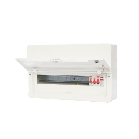 Contactum Defender 16 Way 100A Main Switch Consumer Unit & SPD | SDD161SPMS