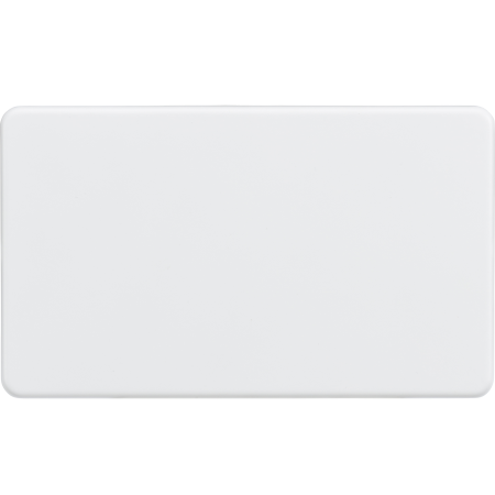 Knightsbridge Screwless Screwless 2G Blanking Plate Matt White SF8360MW