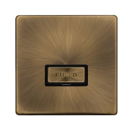 Click Definity Antique Brass 13a Un-switched Spur & Neon - SFAB753BK