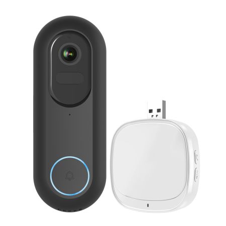 Ener-J Smart Flexi Wireless or Wired Video Doorbell with USB Chime | SHA5357