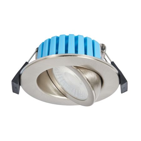 Forum Lighting Eden Adjustable IP65 7W CCT LED Downlight Satin Chrome | SPA-41111-SNIC