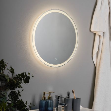 Forum Spa Esk SPA-44386 16w Round LED Mirror/Frost Touch Demist IP44