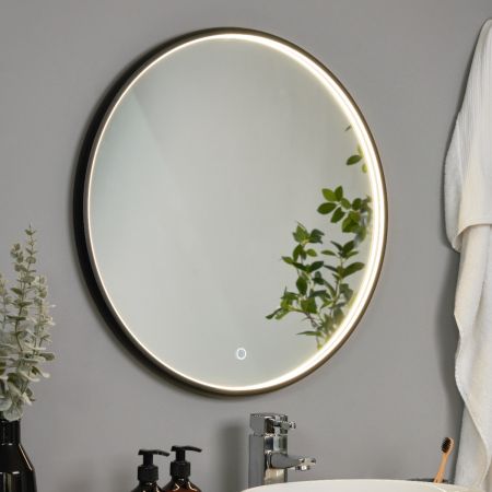 Forum Spa Roc SPA-44397 23w LED Framed Mirror Touch Demist IP44 Black