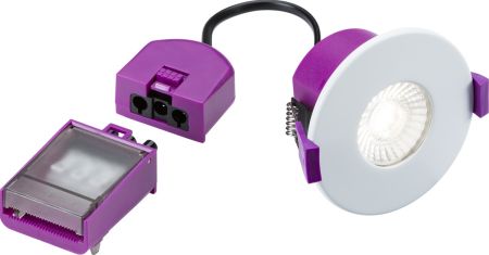 Knightsbridge SpektroLED Evo Fixed Fire Rated IP65 CCT & Wattage LED Downlight | SPKEVF