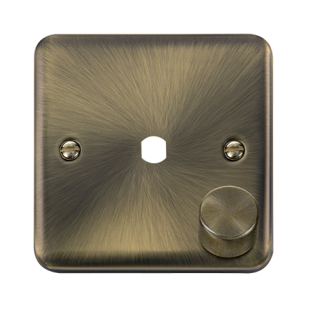 Click Deco Plus 1 Gang Empty Dimmer Plate & Knob Dpab140pl