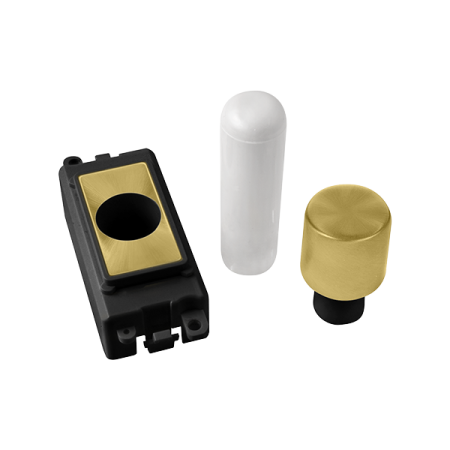 Click Grid Pro GM050BKSB 1 Module Dimmer Mounting Kit Black - Satin Brass