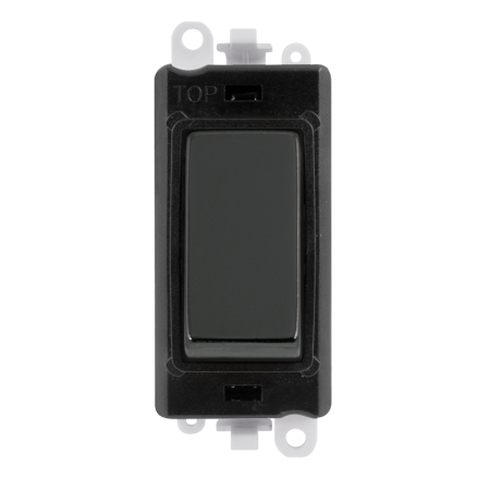 Click Grid Pro GM2001BKBN 1 Way Switch Module Black Black Nickel