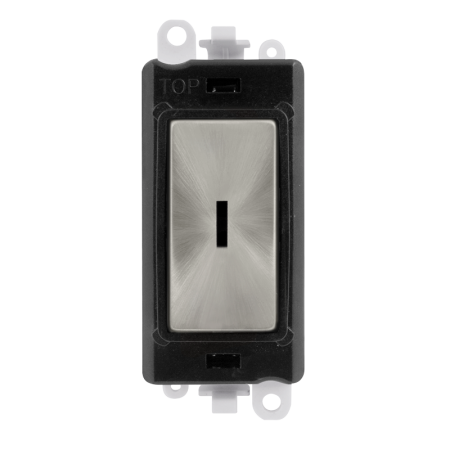 Click Grid Pro GM2003BKSC 2 Way Keyswitch Module Black Satin Chrome