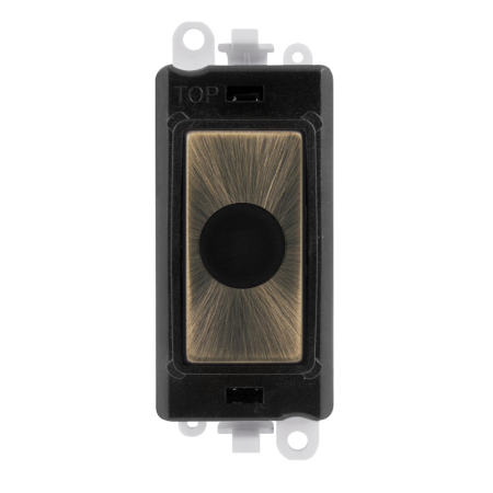 Click GridPro GM2017BKAB 20A Flex Outlet Module - Antique Brass