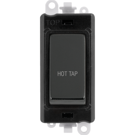 Click Grid Pro GM2018BKBN-HT Double Pole Switch Module Black Black Nickel Hot Tap