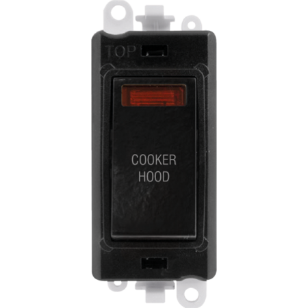 Click GridPro GM2018NBK-CH 20AX Double Pole Switch with Neon Module printed