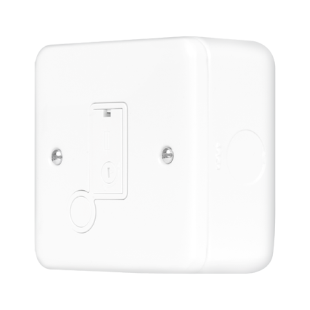 Click Metal Clad Pro Polar White 13A Fused Connection Unit With Optional Flex Outlet MCP050PW