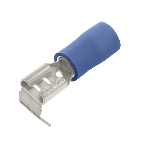 Unicrimp Q-Crimp Blue Female Piggy Back Connector 6.3mm x 0.8mm (PK100)