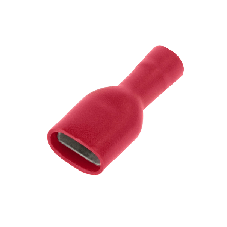 Unicrimp Q-Crimp Red Female Push-on Terminals 6.3mm x 0.8mm (PK100)