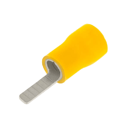 Unicrimp Q-Crimp Yellow Blade Terminals 4.5mm x 18mm (PK100)