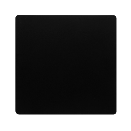 Click Definity Screwless 1 Gang Blank Cover Plate Matt Black | SFBK060