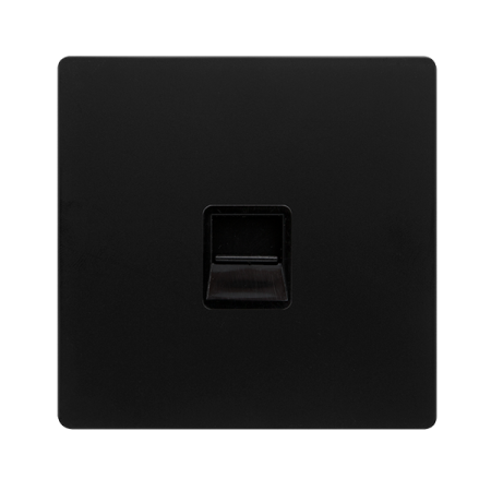 Click Definity Screwless Single Telephone Secondary Outlet | SFBK125BK