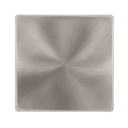 Click Definity Complete 1 Gang Blank Plate Brushed Steel | SFBS060