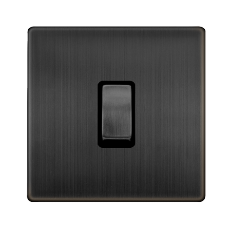 Click Definity Complete Matt Bronze 20A Ingot Double Pole Switch