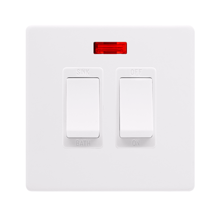 Click Definity Screwless 20A Sink / Bath Switch With Neon | SFPW024PW