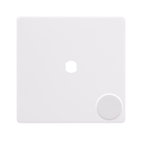Click Definity Screwless 1 Gang Unfurnished Dimmer Plate & Knobs - Polar White | SFPW141PL