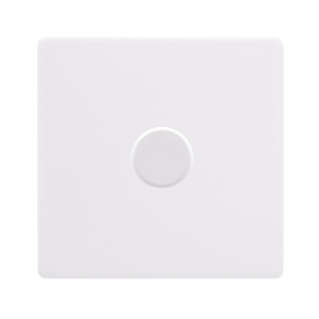Click Definity Screwless 1 Gang 2 Way 100w Dimmer Switch - Polar White | SFPW161