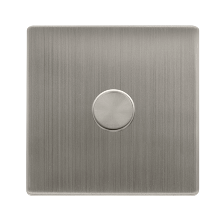 Click Definity Screwless 1 Gang 2 Way 100w Dimmer Switch - Stainless Steel | SFSS161