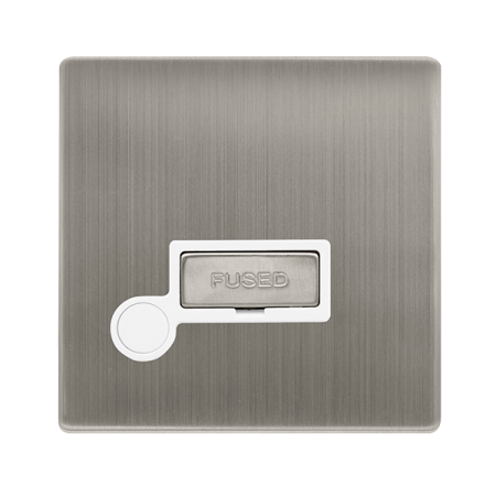 Click Definity Screwless 13A Ingot Fused Connection Unit with Optional Flex Outlet | SFSS550PW
