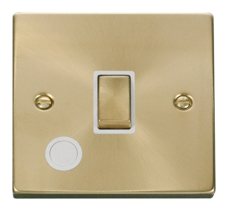 Click Deco Satin Brass 20a Dp Switch With Flex Outlet Vpsb522wh