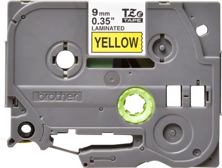 Brother TZe-621 Labelling Tape Cassette – Black on Yellow, 9mm wide