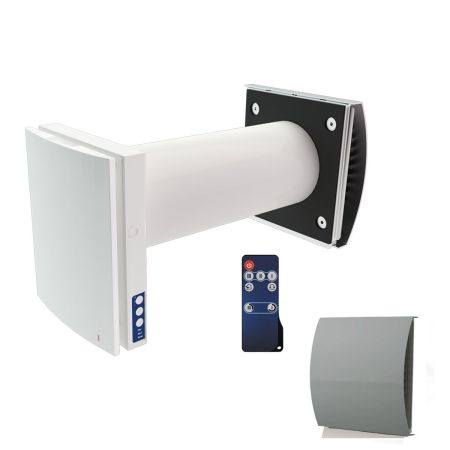 Blauberg Vento Midi-Air Decentralised Single Room WiFi Heat Recovery Grey | VENTO-MIDI-AIR-GRY