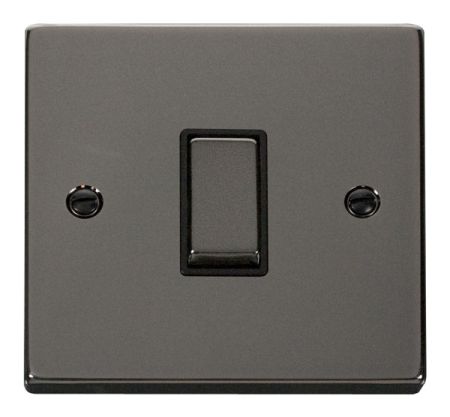 Click Deco Ingot Black Nickel 1 Gang Intermediate Switch Black Insert VPBN425BK